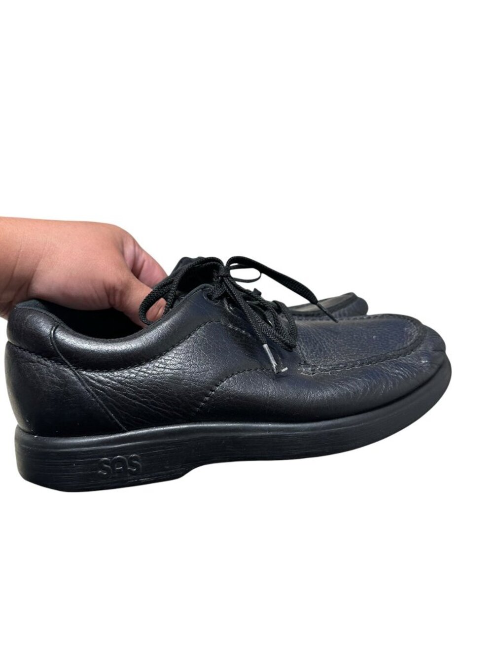 SAS Bout Time Oxford Shoes Men’s Size 9W Black Leather Comfort Made in USA